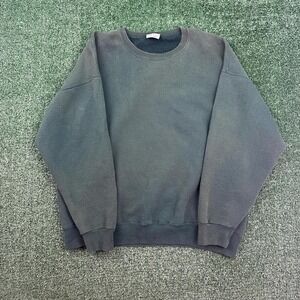 Vintage Russell Athletic crewneck sweatshirt, super faded Green and Boxy Fit